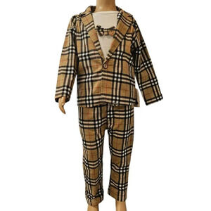 18-24M Little Boys 3piece Suit Set. Long Sleeve Undershirt, Sports Jacket, Pants